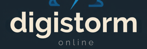 commanding logo design for digistorm.online (1)